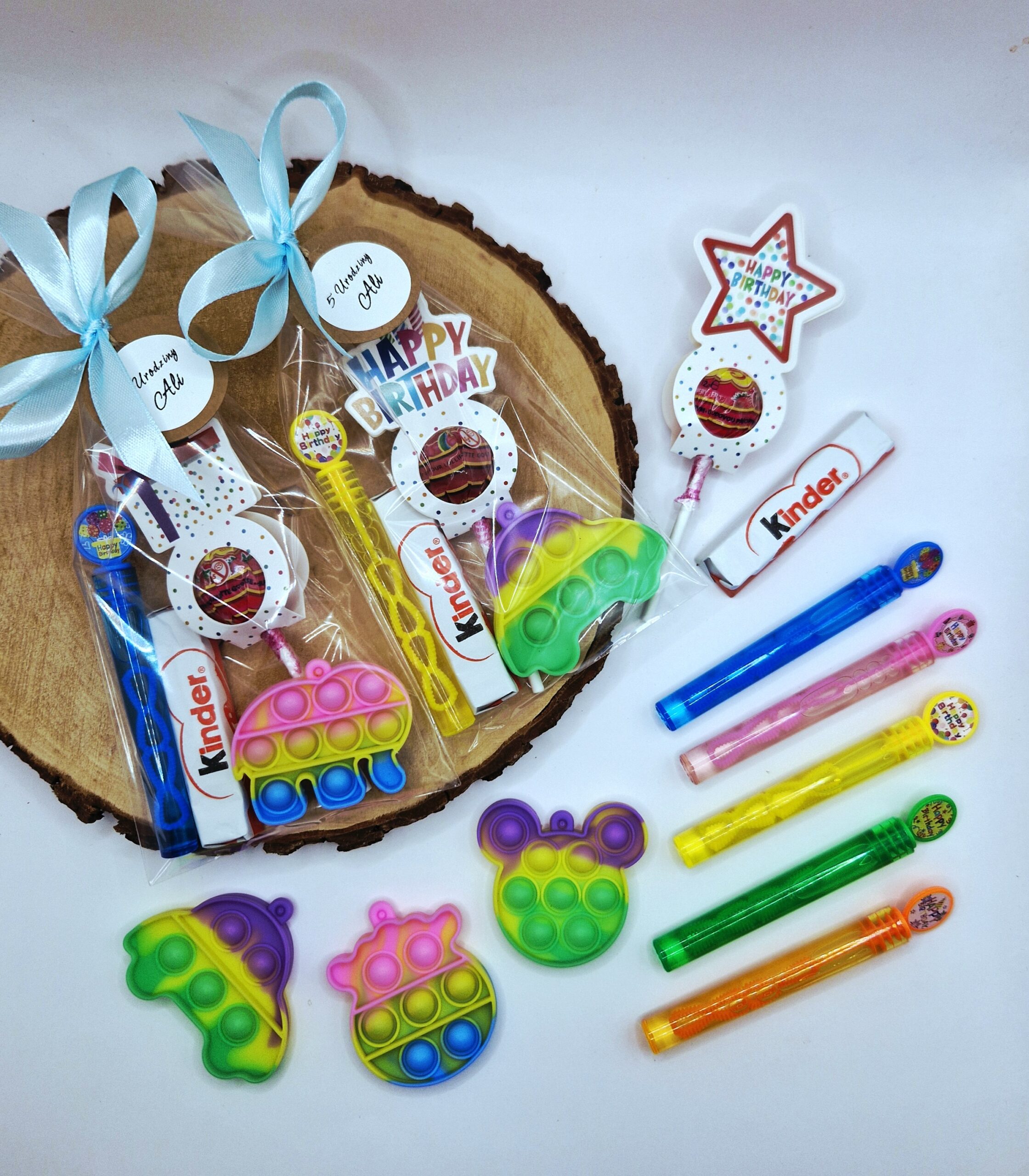 Party bańki mydlane & tęczowy pop-it