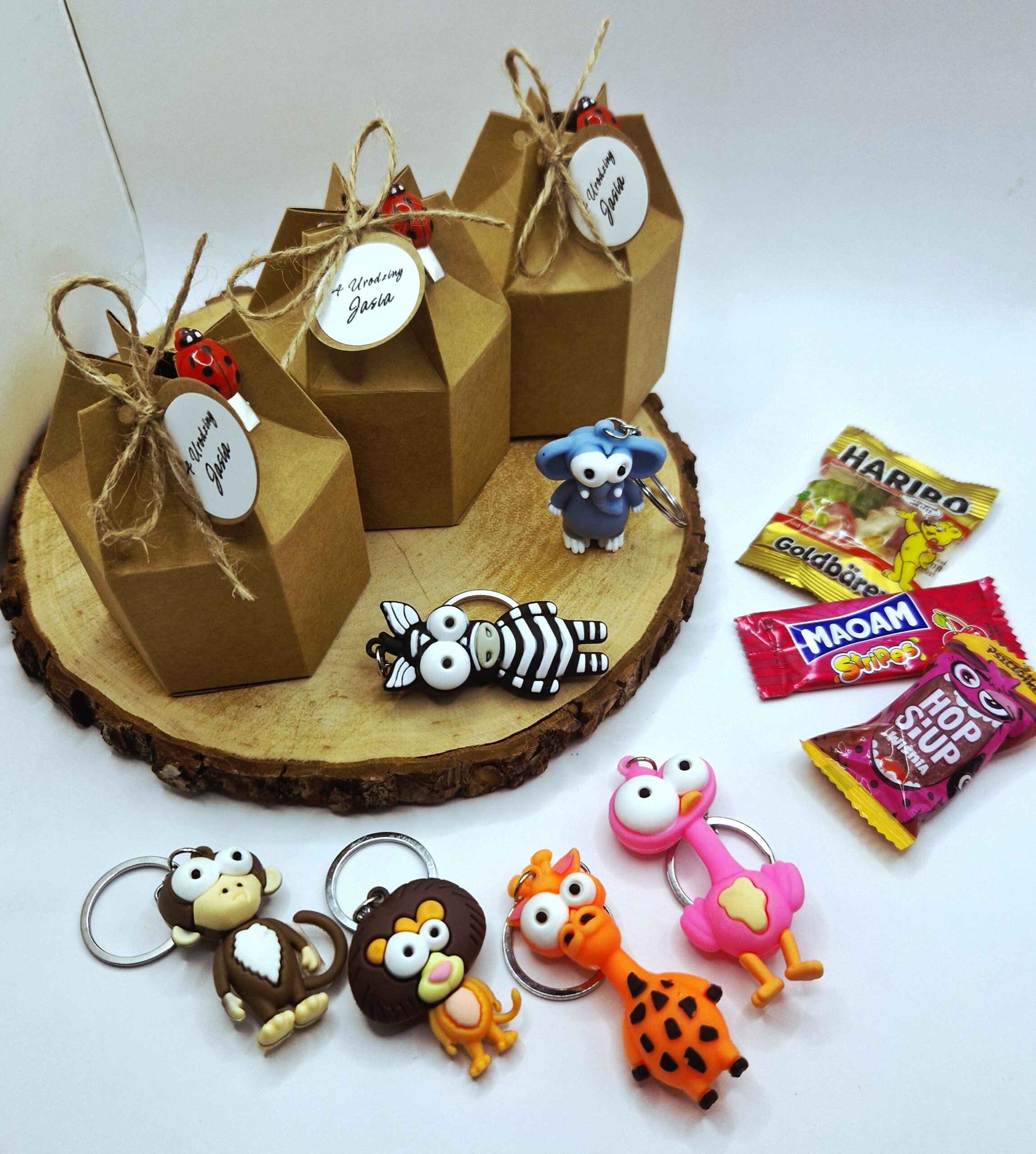 Kraftowe pudełeczka & breloki zwierzątka